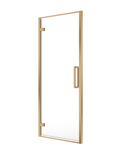Aspect Hinged 900Mm Shower Door Brushed Gold