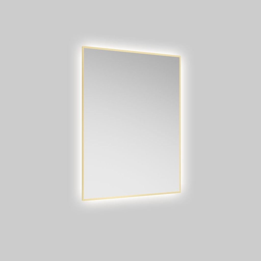 Echo 600X800Mm Rectangle Illuminated Mirror Gold