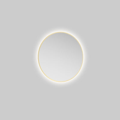 Echo 600Mm Round Illuminated Mirror Gold