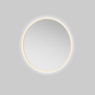 Echo 800Mm Round Illuminated Mirror Gold