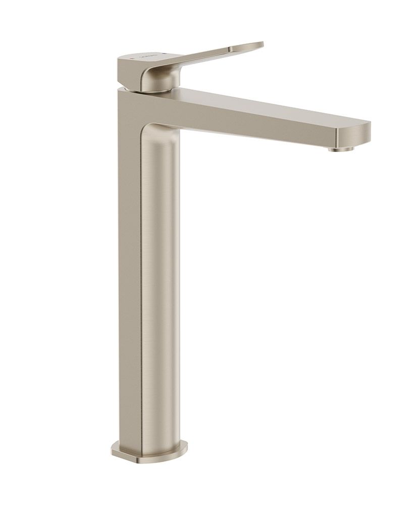 Luta Freestanding Basin Mixer Brushed Nickel