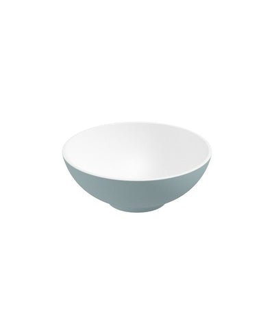 Skal Round 40Cm Countertop Basin White-Coral Green & Waste