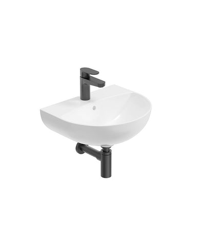Horizon Round 45Cm 1Th Wash Basin & Bottle Trap Matt Black