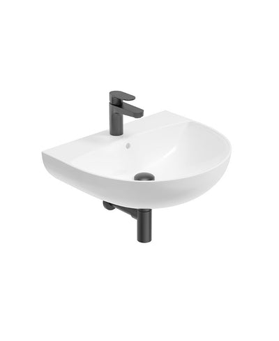 Horizon Round 55Cm 1Th Wash Basin & Bottle Trap Matt Black