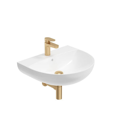 Horizon Round 55Cm 1Th Wash Basin & Bottle Trap Brushed Gold