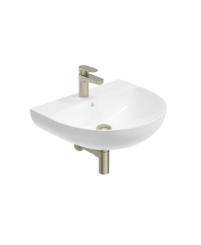Horizon Round 55Cm 1Th Wash Basin & Bottle Trap Brushed Nickel