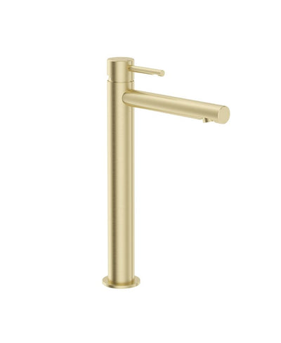 Hakk Freestanding Basin Mixer Brushed Gold
