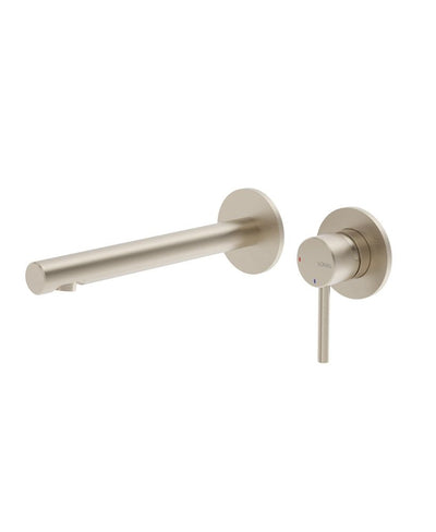 Hakk Wall Mounted Basin Mixer Brushed Nickel