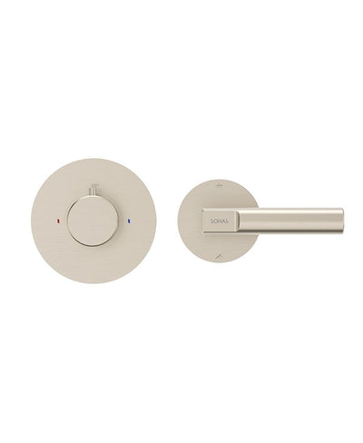 Hakk Concealed Thermostatic Shower Valve With Diverter Brushed Nickel