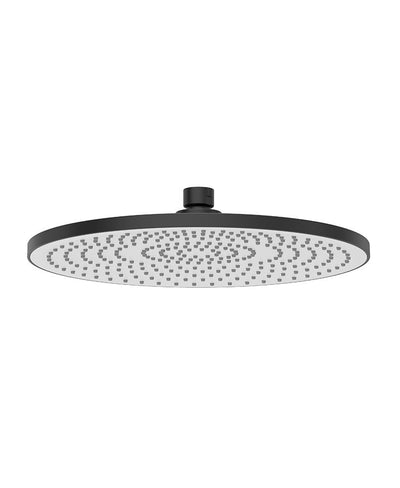 Sync Round 250Mm Abs White Face Plate Shower Head Matt Black