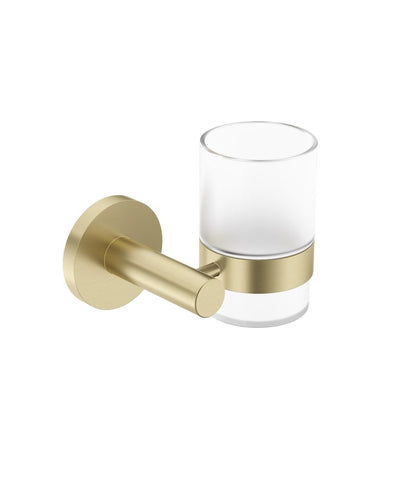 Hakk Tooth Brush Holder Brushed Gold