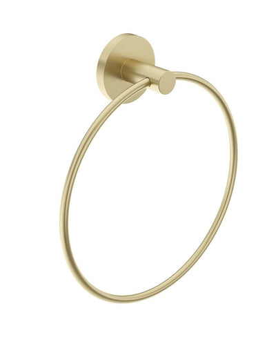 Hakk Towel Ring Brushed Gold