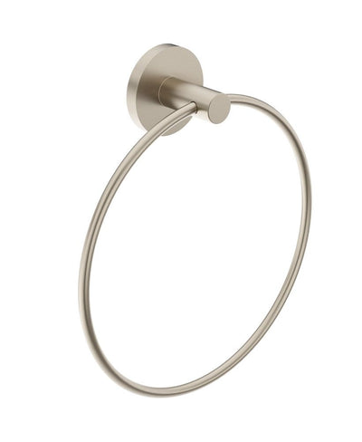 Hakk Towel Ring Brushed Nickel
