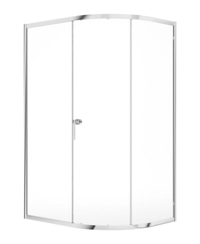 Zeba Single Door Offset Quadrant 1000X800Mm Shower Door Chrome