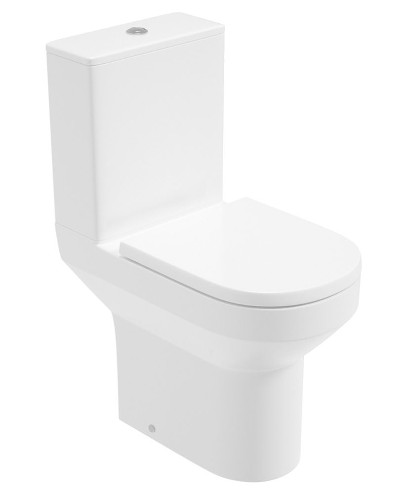 Base Rimless Open Back Comfort Height Wc & Pp Seat