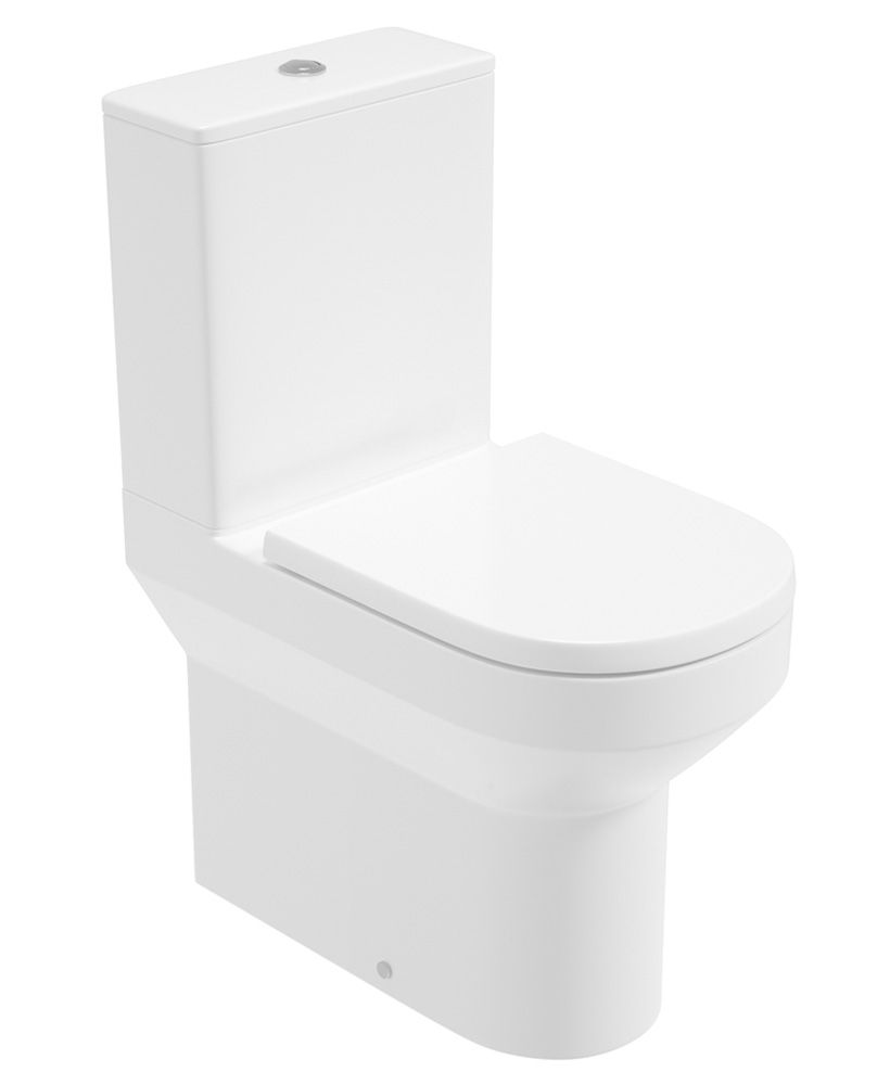 Base Rimless Fully Shrouded Comfort Height Wc & Pp Seat