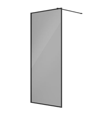 Mirage 1200Mm Matt Black Frame With Smoked Glass