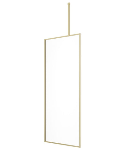 Mirage 1000Mm Brushed Gold Frame With Clear Glass