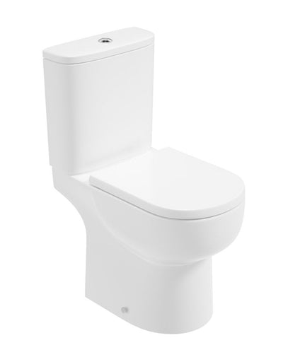 Via Rimless Comfort Height Open Back Close Coupled Wc & Alpha Soft Clo