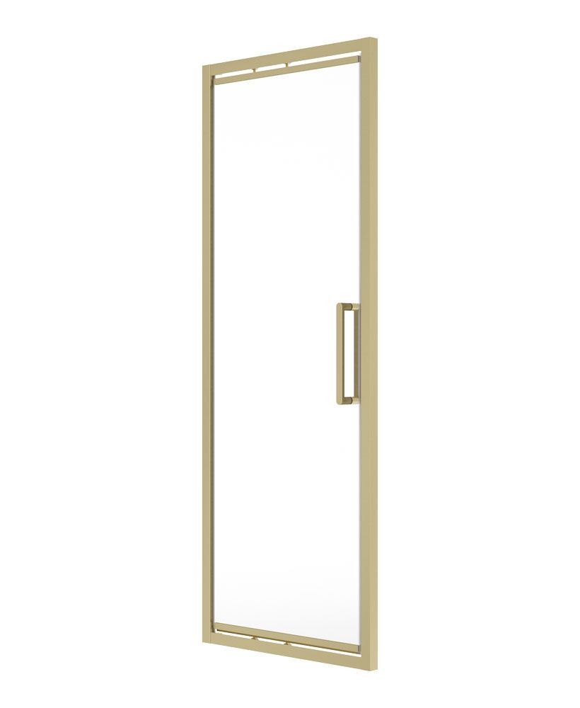 Aspect Infold 800Mm Shower Door Brushed Gold