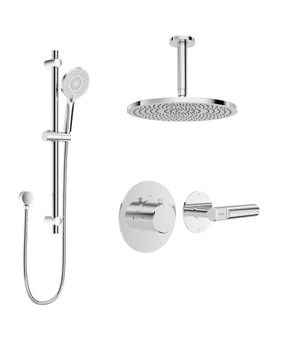 Hakk Thermostatic Shower Set 1 With Ceiling Arm Chrome