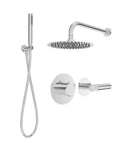 Hakk Thermostatic Shower Set 2 With Wall Arm Chrome