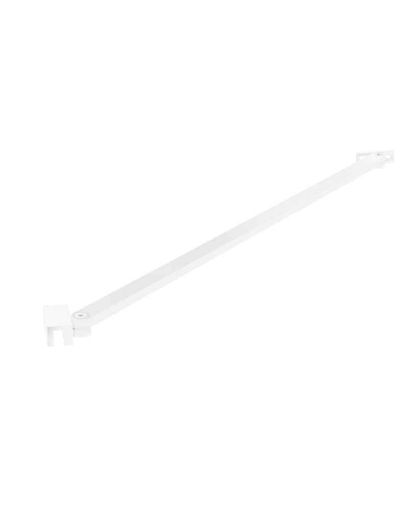 Aspect 650Mm Angle Support Bar Matt White