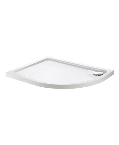 Kristal Secure Offset Quadrant Right Hand 1200X800Mm Low Profile Class C Anti Slip Shower Tray & Waste