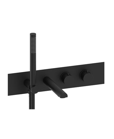Hakk Concealed Bath Shower Mixer Matt Black