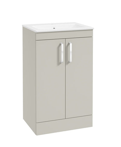 Corta Floorstanding 50Cm Two Door Unit Whispering Willow-Chrome Handles