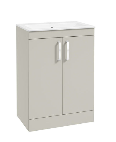 Corta Floorstanding 60Cm Two Door Unit Whispering Willow-Chrome Handles