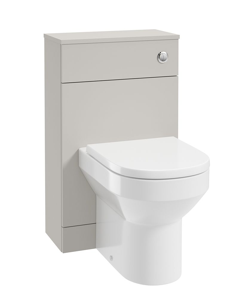 Corta Back To Wall Wc Unit Morning Mist-Chrome Button