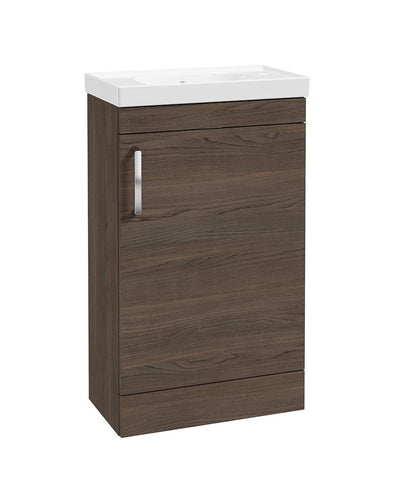 Corta Floorstanding 50Cm Single Door Compact Unit Sable Ash-Chro