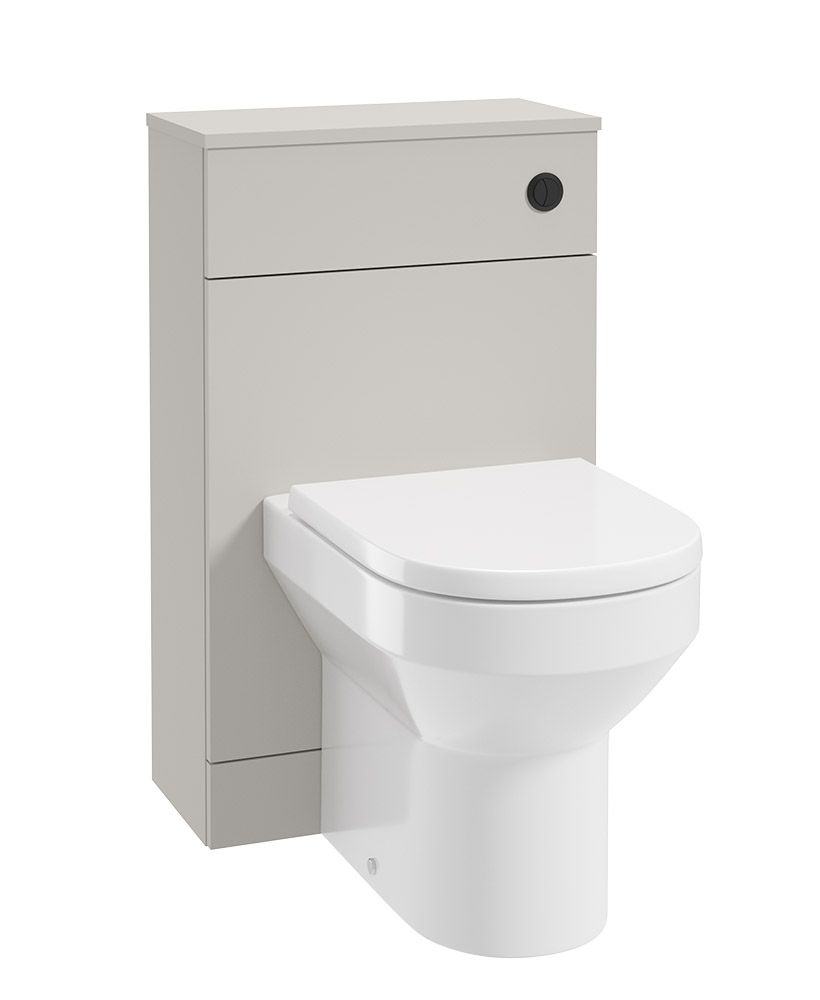 Corta Back To Wall Wc Unit Morning Mist-Black Button