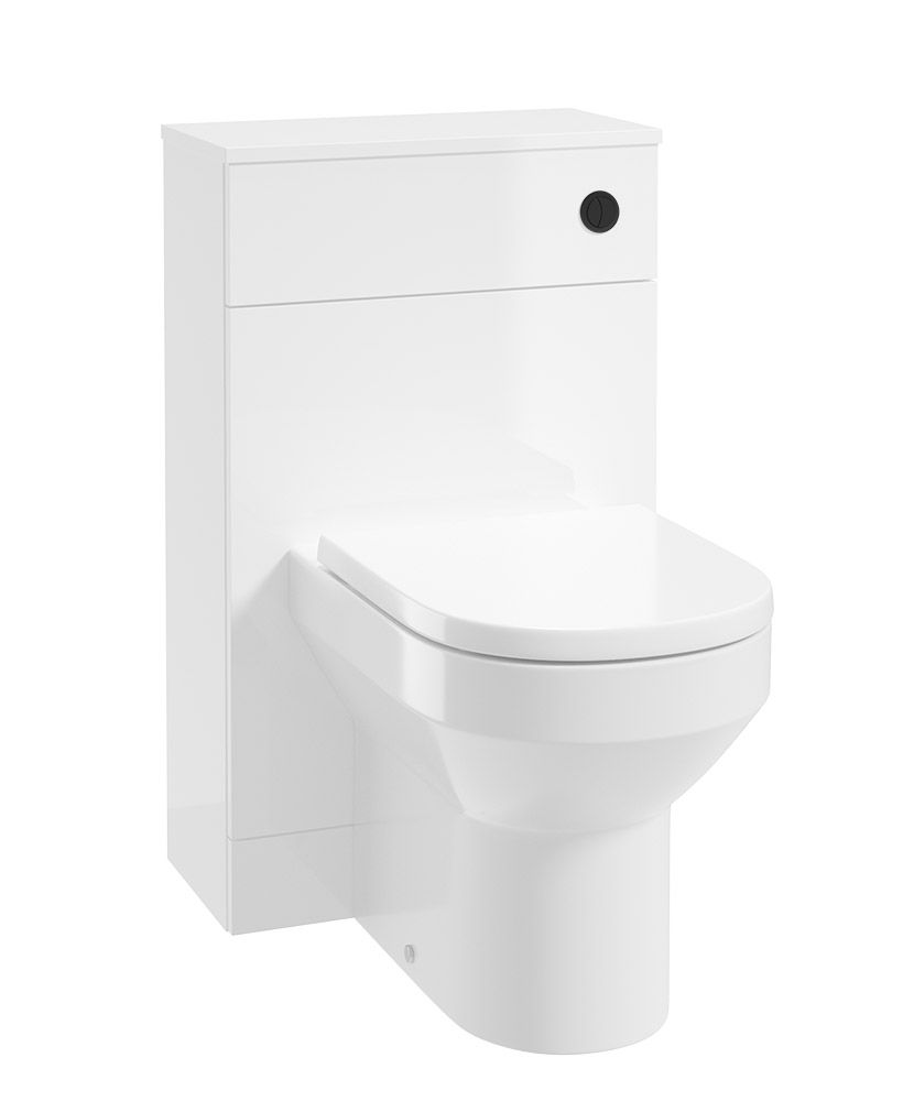 Corta Back To Wall Wc Unit Gloss White-Black Button
