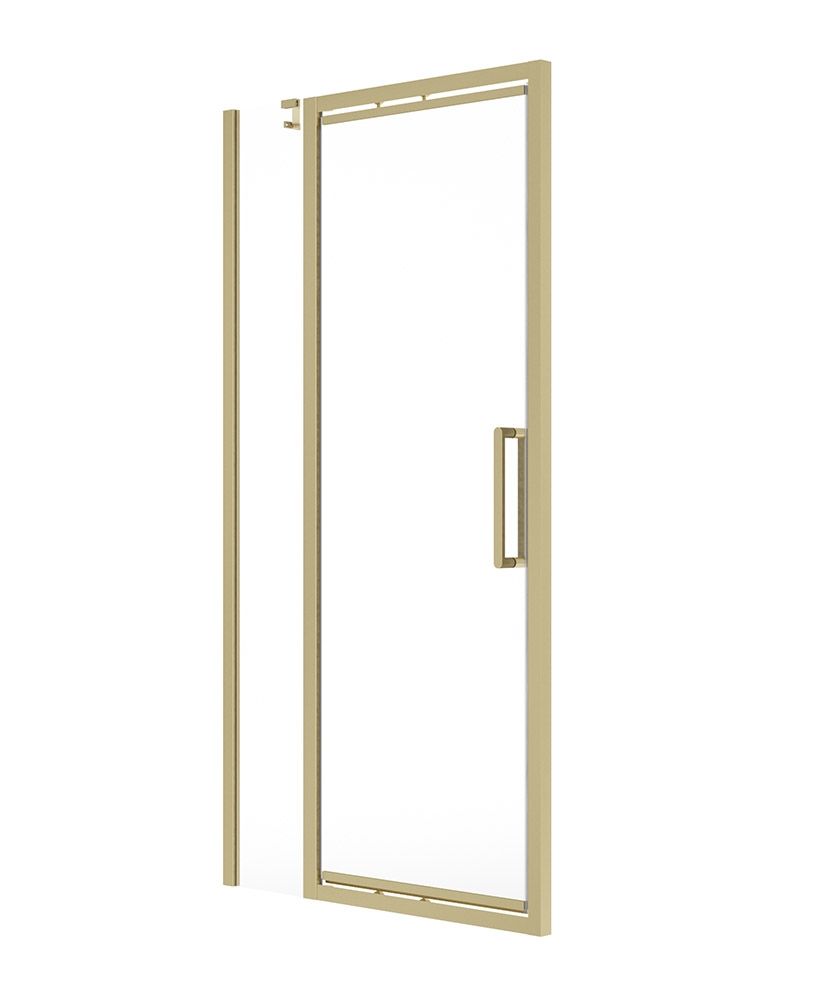 Aspect Infold & Inline 1000Mm Shower Door Brushed Gold