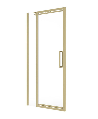 Aspect Infold & Inline 1000Mm Shower Door Brushed Gold