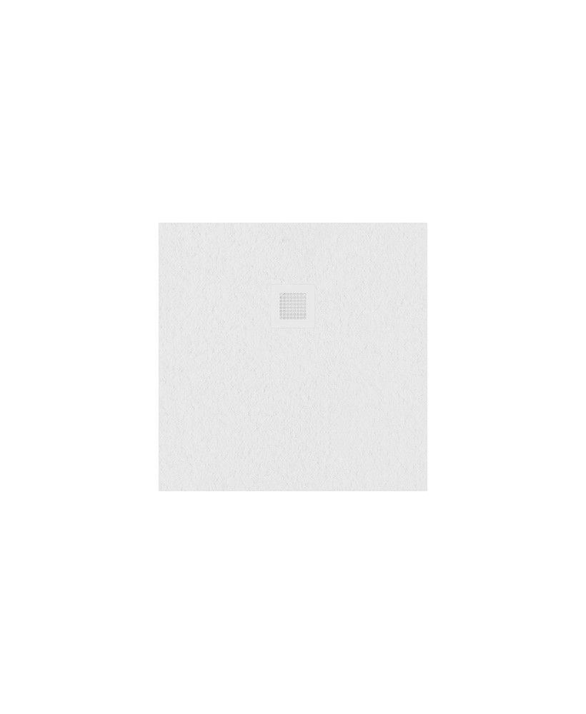 Slate Square 800Mm Shower Tray White & Waste