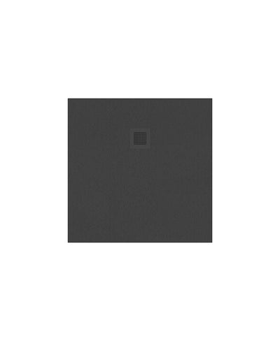 Slate Square 900Mm Shower Tray Anthracite & Waste