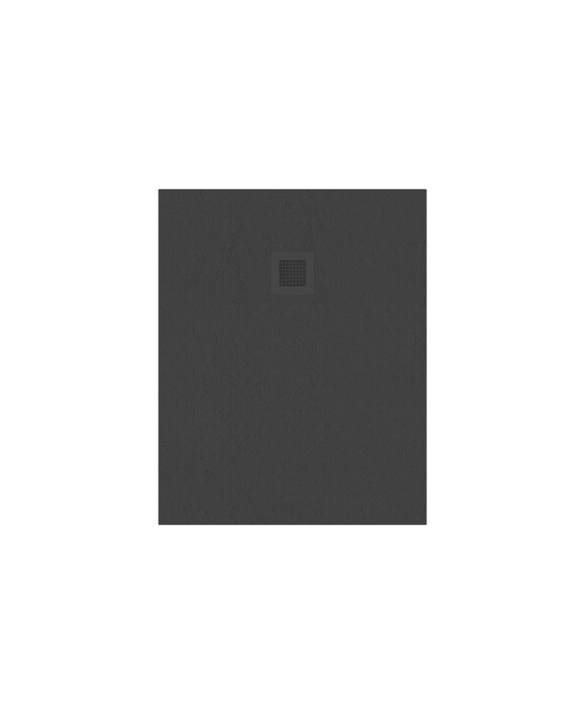 Slate Rectangle 1000X800Mm Shower Tray Anthracite & Waste