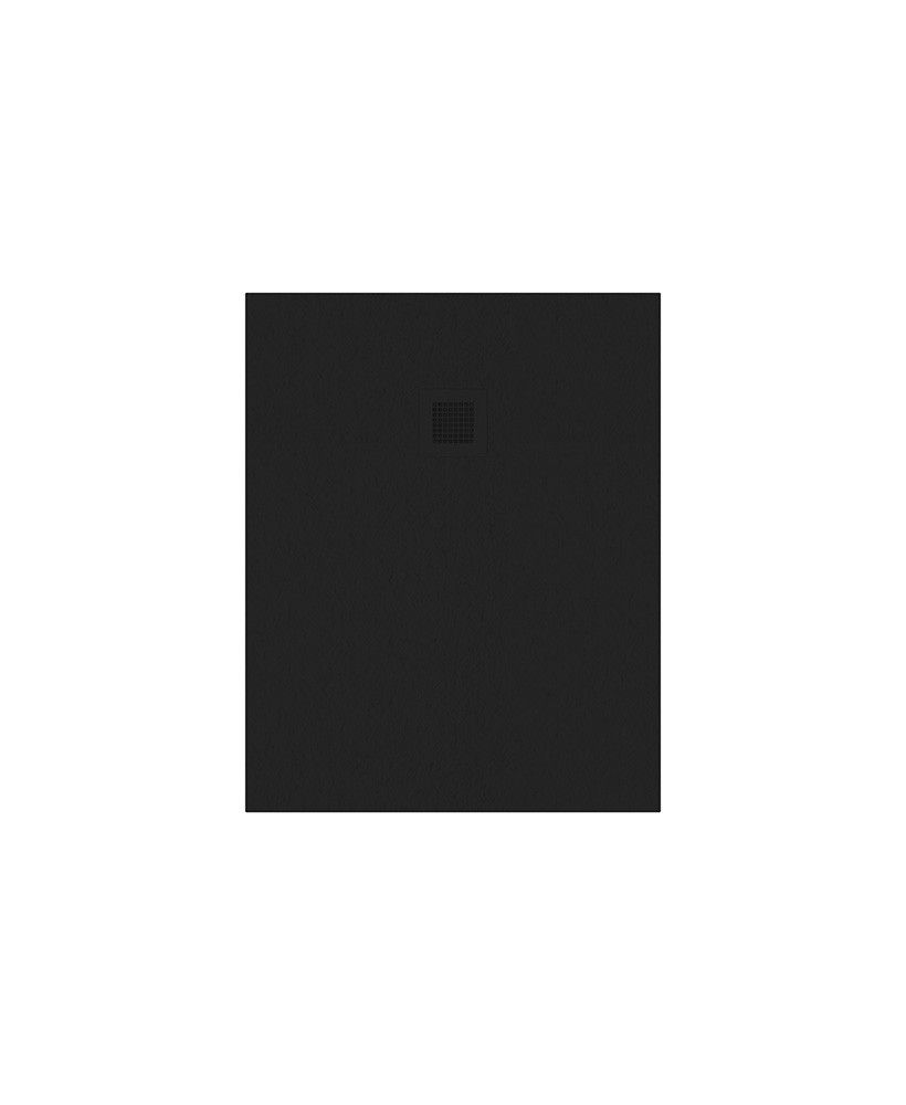 Slate Rectangle 1000X800Mm Shower Tray Black & Waste