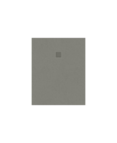 Slate Rectangle 1000X800Mm Shower Tray Taupe & Waste