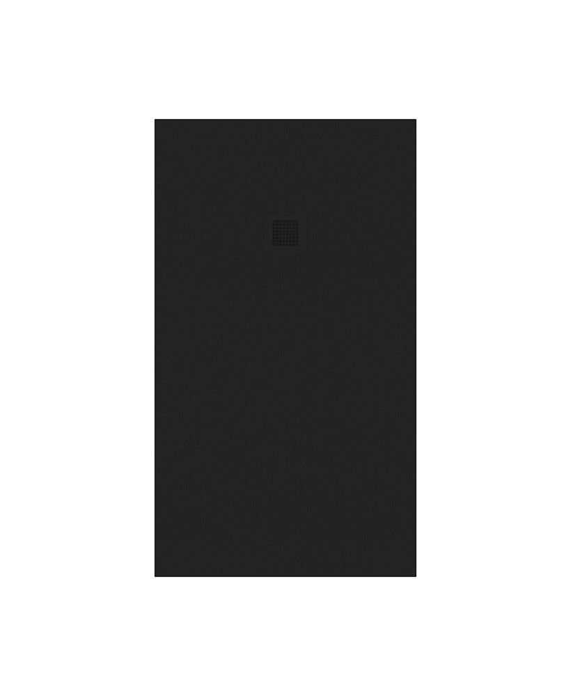 Slate Rectangle 1400X800Mm Shower Tray Black & Waste