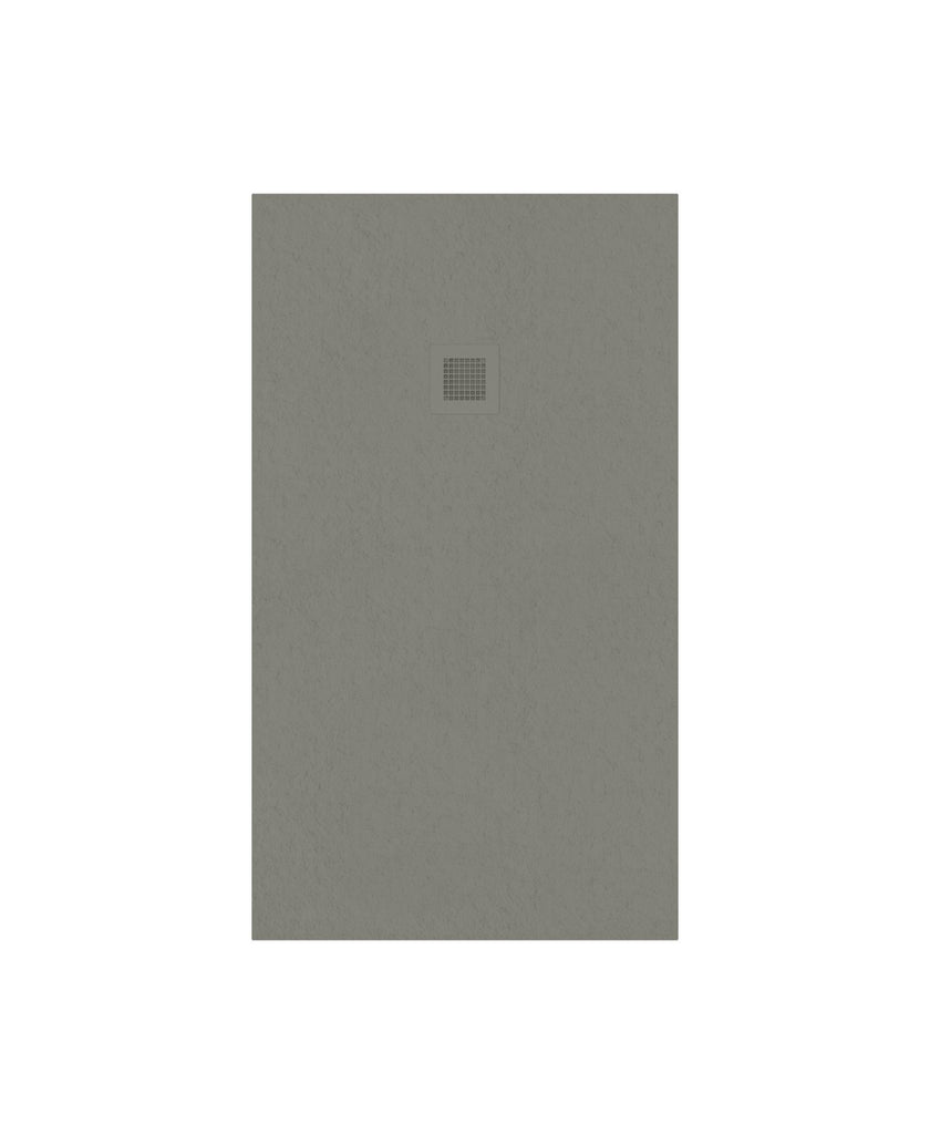 Slate Rectangle 1400X800Mm Shower Tray Taupe & Waste