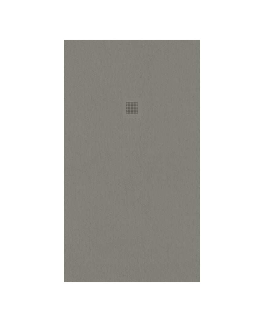 Slate Rectangle 1600X900Mm Shower Tray Taupe & Waste
