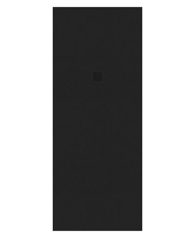 Slate Rectangle 2000X800Mm Shower Tray Black & Waste