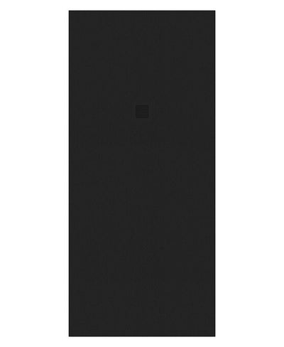 Slate Rectangle 2000X900Mm Shower Tray Black & Waste