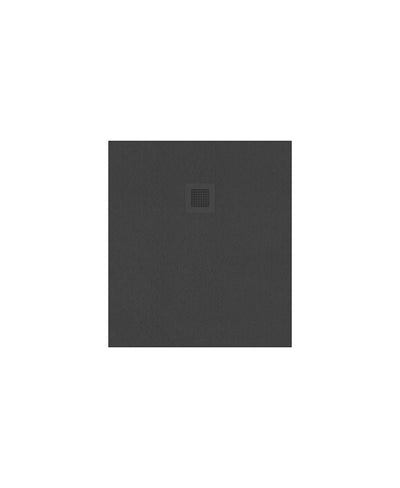 Slate Rectangle 900X800Mm Shower Tray Anthracite & Waste