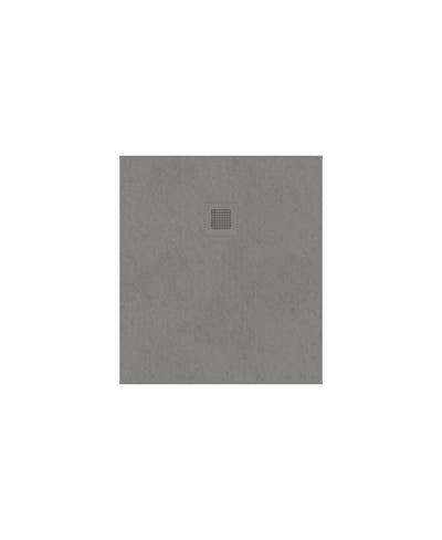 Slate Rectangle 900X800Mm Shower Tray Taupe & Waste