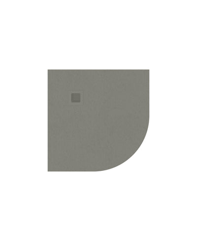 Slate Quadrant 900Mm Shower Tray Taupe & Waste